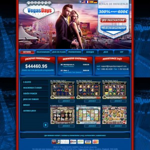 Site VegasDays Casino design
